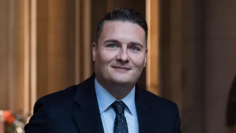 Getty Images Secretary of State for Health and Social Care Wes Streeting at  Downing Street on January 6th 2025. 
