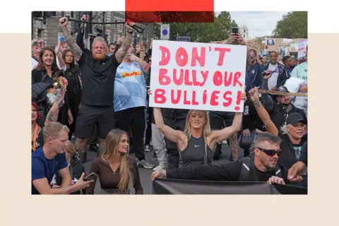 PA Media A September 2023 protest in central London against the government's decision to add XL bully dogs to the list of prohibited breeds under the Dangerous Dogs Act