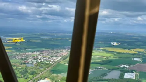 Phil Bodmer/BBC Tiger Moth flight