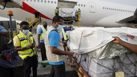 Unicef Ghana First consignment of Covax vaccines arrives in Ghana