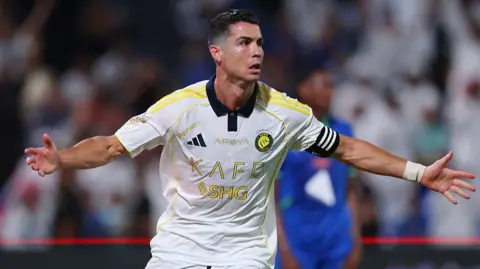 Cristiano Ronaldo in action for Al-Nassr