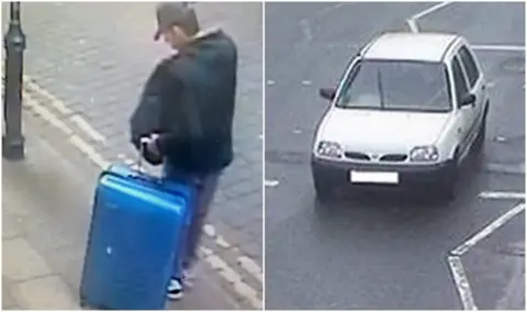 GMP Handout Abedi with suitcase and Nissan