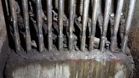 BANES Council Rusted bridge parts