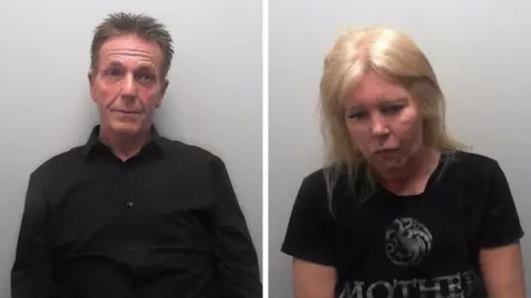 Counter Terrorism Policing Custody photos of Darren Reynolds and Christine Grayson