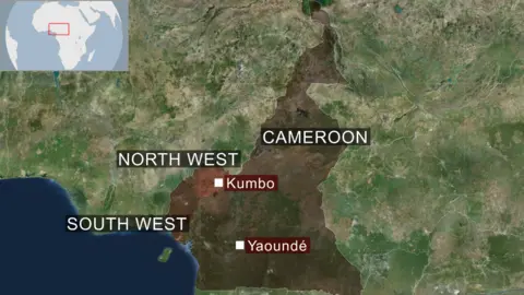 map of cameroon