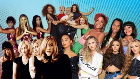 BBC / Getty A montage of girl bands