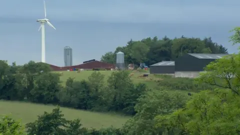 BBC Scene of farm accident in Lisnaskea