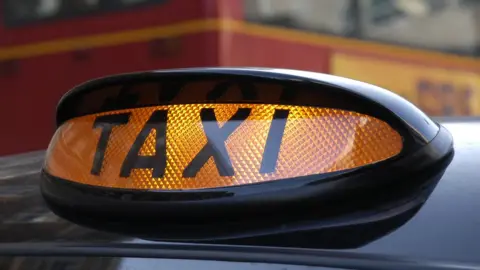 BBC Taxi sign