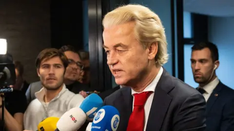 Carl Court/Getty Images Geert Wilders said the VVD's decision did not make forming a coalition any easier
