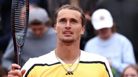 Alexander Zverev at the French Open