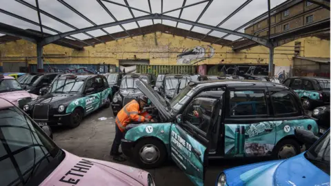 PA Media Cab yard at Sherbet London in east London