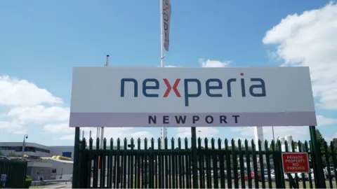 BBC Nexperia Newport factory sign