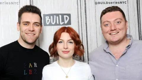 Getty Images James Cooper, Alice Levine and Jamie Morton