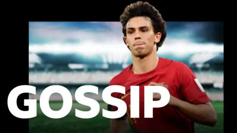 Joao Felix and the BBC Sport Gossip logo