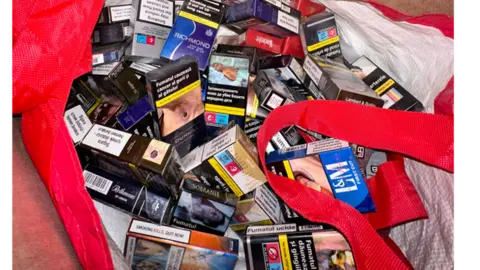 Bag of fake cigarettes