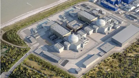 Sizewell C An artist's impression of Sizewell C nuclear power station