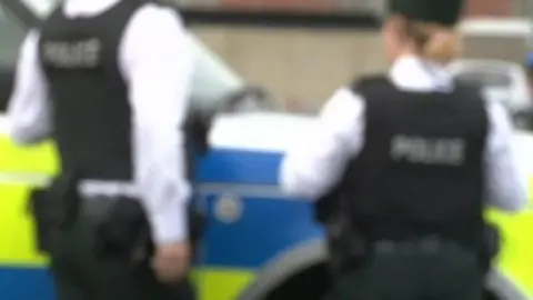 BBC PSNI officers blurred, generic image