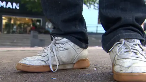 BBC "John" in Norwich city centre