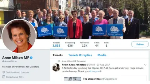 Twitter Anne Milton