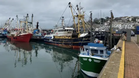 Fishing boats in Brixham