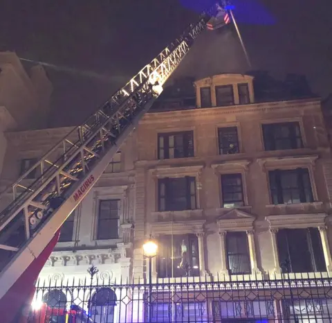 London Fire Brigade Holborn fire