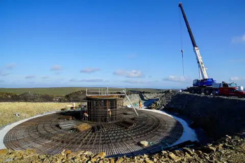 BBC wind turbine base