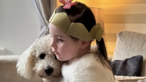 Family photo Mercy and her pet dog