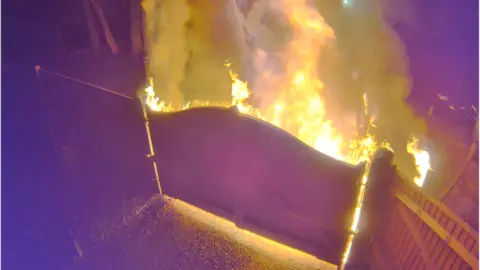 Chris Packham Gate fire