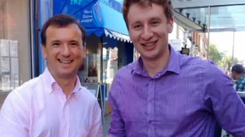 BBC Alun Cairns (L) and Ross England (R)