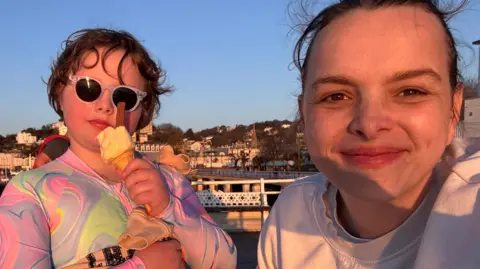 Supplied Helen Purcell with her ten year old daughter Lilah