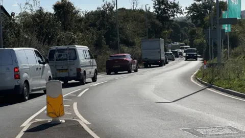 Windy corner traffic Paignton