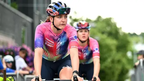 Zoe Backstedt on her bike