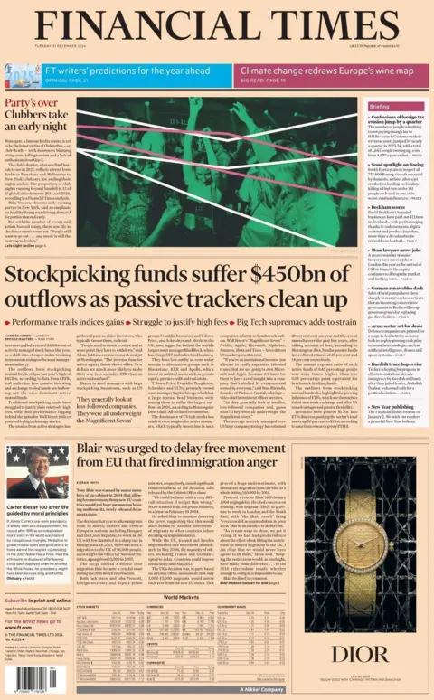 Stockpicking funds suffer $450bn of outflows as passive trackers clean up, reads the lead in the FT 