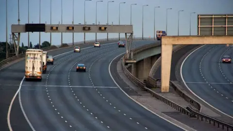 Peter McDermott/Geograph Roads on a viaduct
