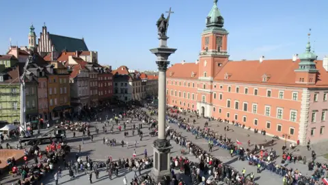 Getty Images A view of the Royal Castle square in Warsaw