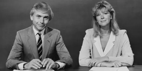 Getty Images John Humphrys with Julia Somerville