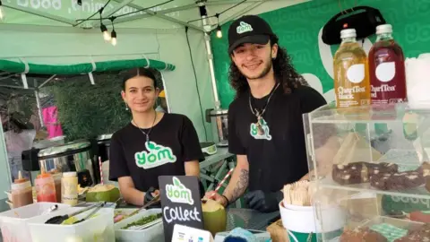 Green Earth Cafe Food being sold at the 2022 River Festival