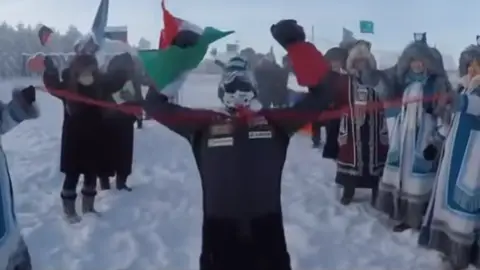 La Repubblica/YouTube Paolo Venturini completes Oymyakon race, 2019