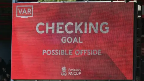 Screen showing VAR check