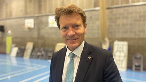 Richard Tice MP at the count in Boston 