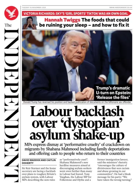 “Labour backlash over 'dystopian' asylum shake-up".
