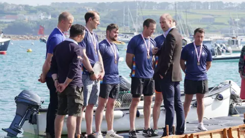 Reuters Prince William meeting a gig team