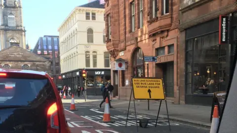 Paul Drury Bus lane sign