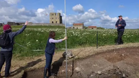 Scarborough Archaeological Scarborough Archaeological dig at the castle