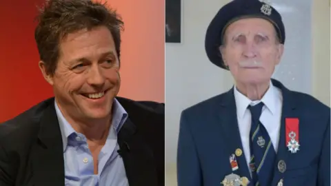 BBC/Blind Veterans UK Hugh Grant and Alfred Barlow