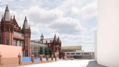 Birmingham Women's and Children's NHS Trust Proposed Extension From Steelhouse Lane Looking East