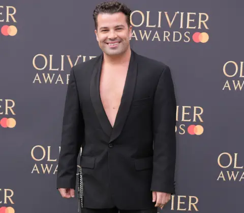 PA Media Joe McElderry attending the Olivier Awards at the Royal Albert Hall, London. Picture date: Sunday April 14, 2024