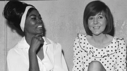 Getty Images Dionne Warwick meets Cilla Black in 1964