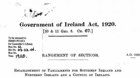 National Archives Government of Ireland Act