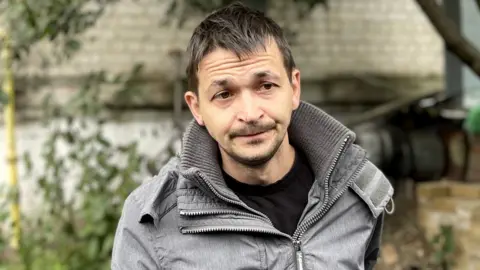 BBC Artem, a former prisoner of war held by Russian forces in the Ukrainian city of Balakliya